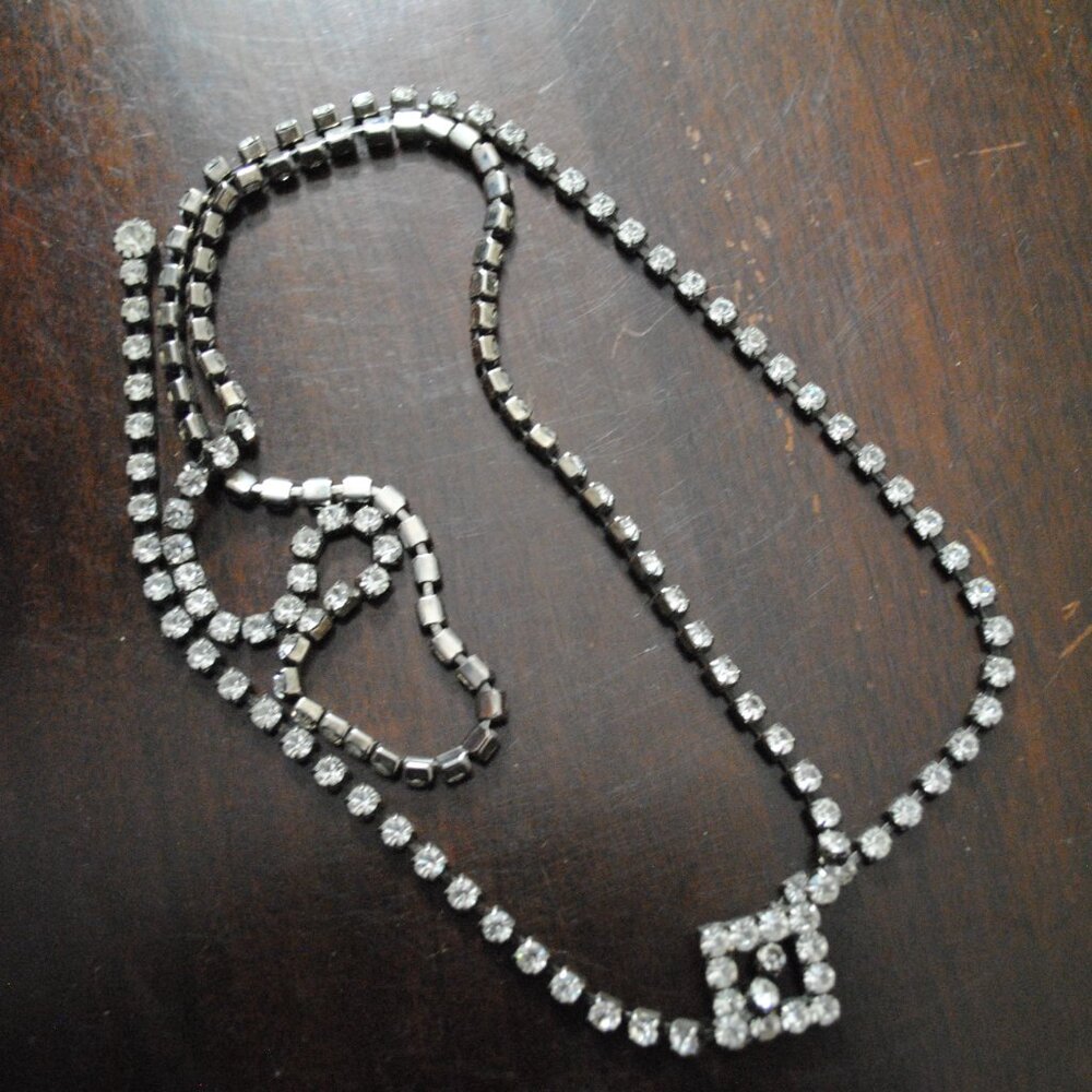 Vintage Rhinestone Belt or Lariat Necklace - Picture 3 of 8